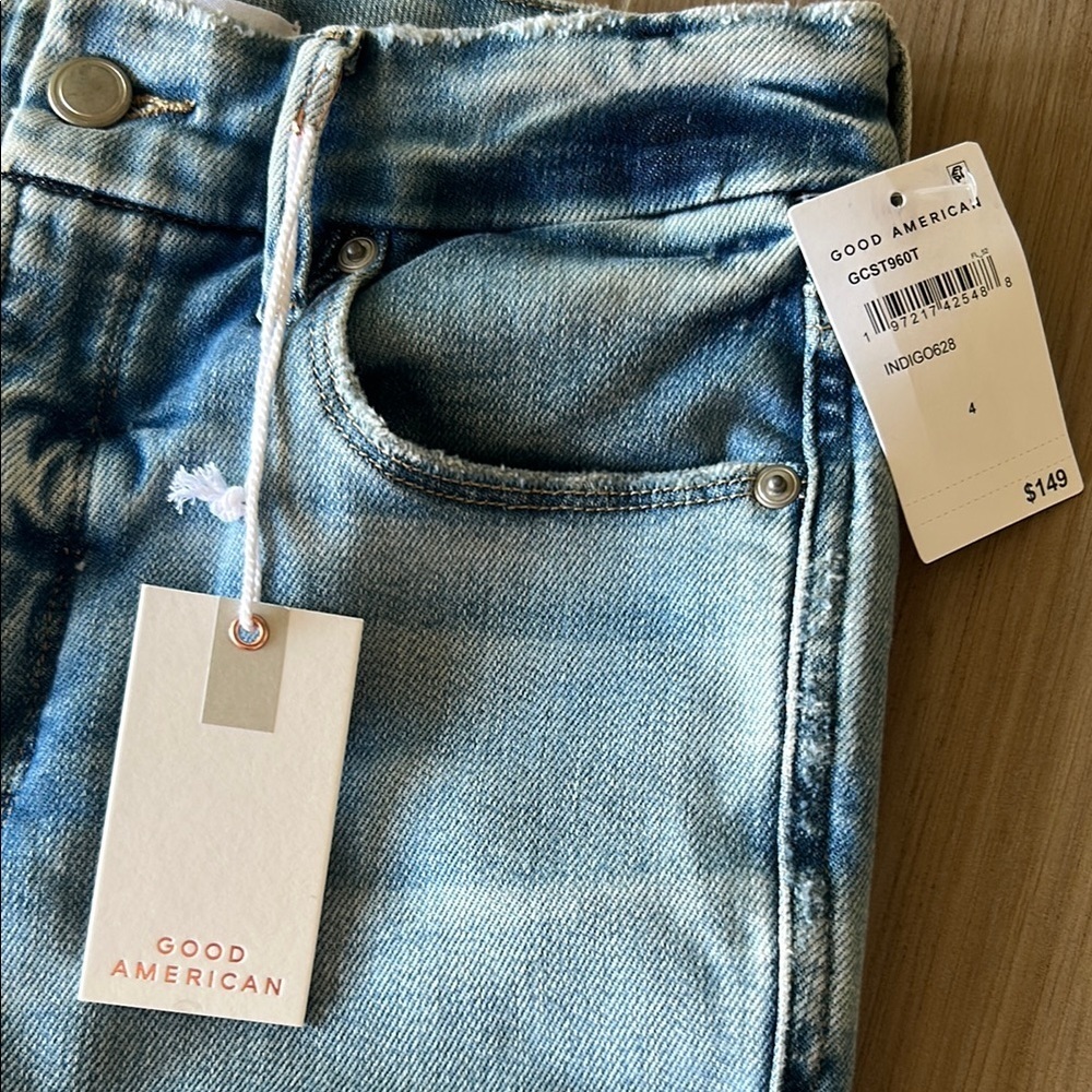 NWT Good American Good Curve Straight Size 4 Jeans - Picture 7 of 8